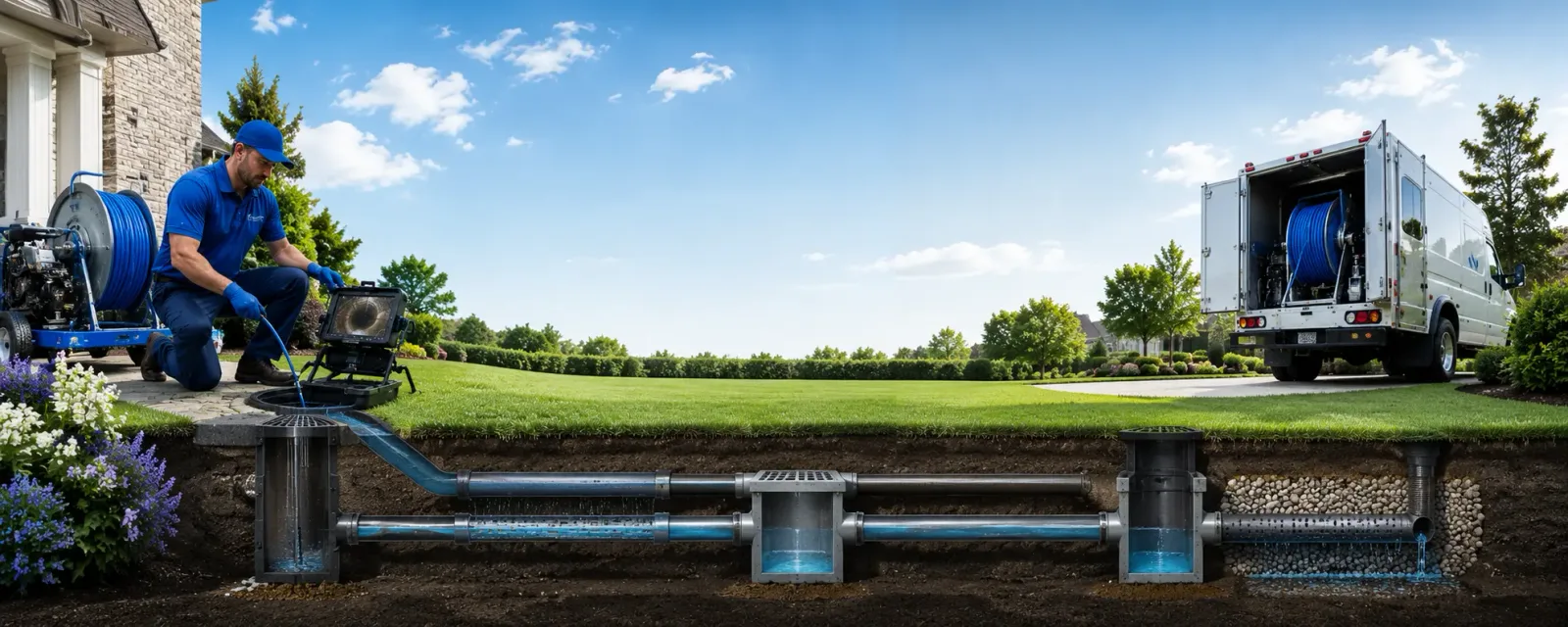 Outdoor drain cleaning information for Lottie, LA